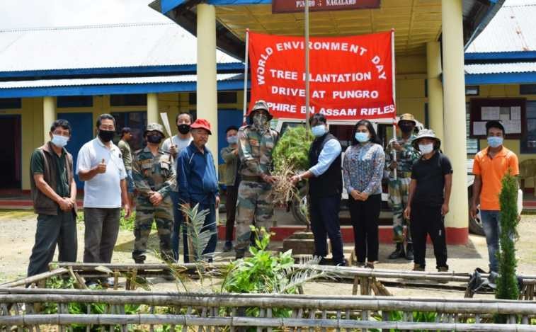 The World Environment Day was observed a Pungro under the theme ‘Time for Nature’ led by the ADC Pungro, 7th AR and various NGOs on June 5. (DIPR Photo)